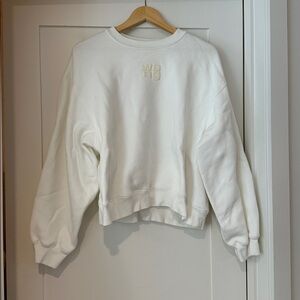 Alexander Wang White Crewneck Sweatshirt